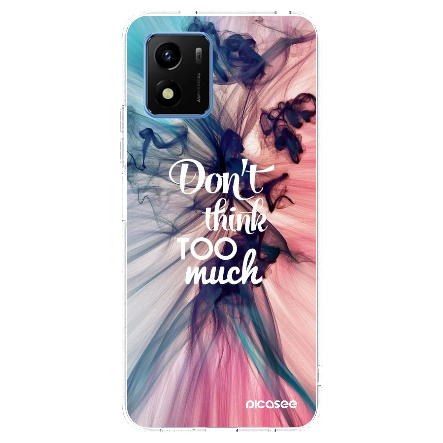 Picasee husă transparentă din silicon pentru Vivo Y01 - Don't think TOO much