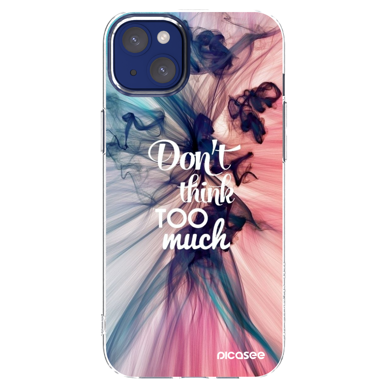 Picasee husă transparentă din silicon pentru Apple iPhone 14 Plus - Don't think TOO much