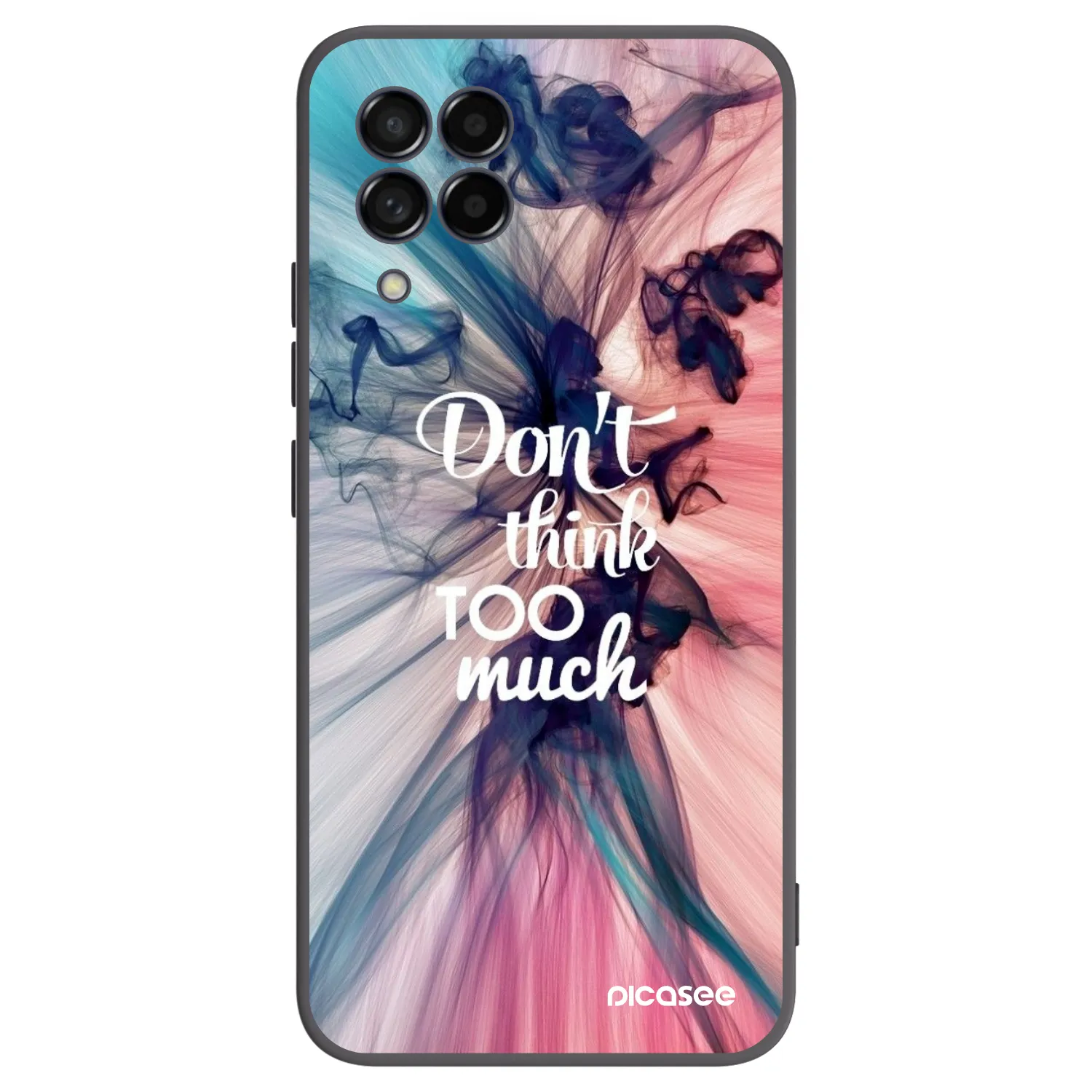 Picasee husă neagră din silicon pentru Samsung Galaxy M53 5G - Don't think TOO much