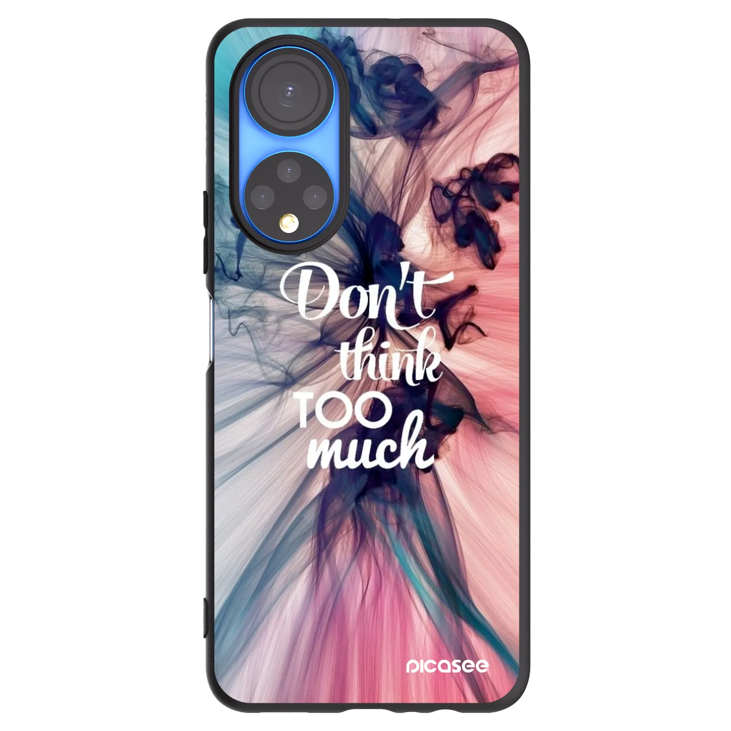 Picasee husă neagră din silicon pentru Honor X7 - Don't think TOO much
