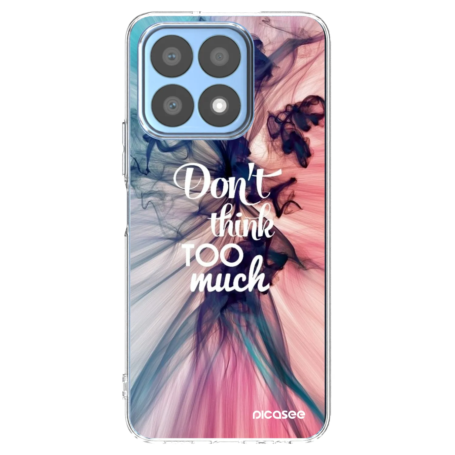 Picasee husă transparentă din silicon pentru Honor X8a - Don't think TOO much