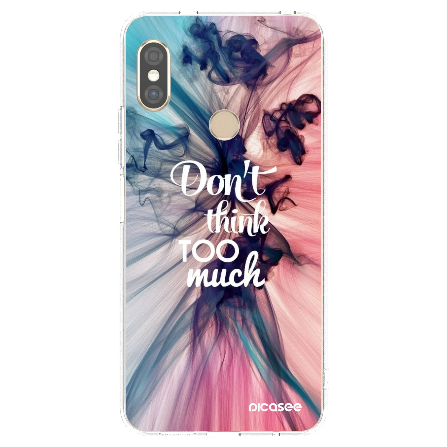 Picasee husă transparentă din silicon pentru Xiaomi Redmi Note 5 Global - Don't think TOO much