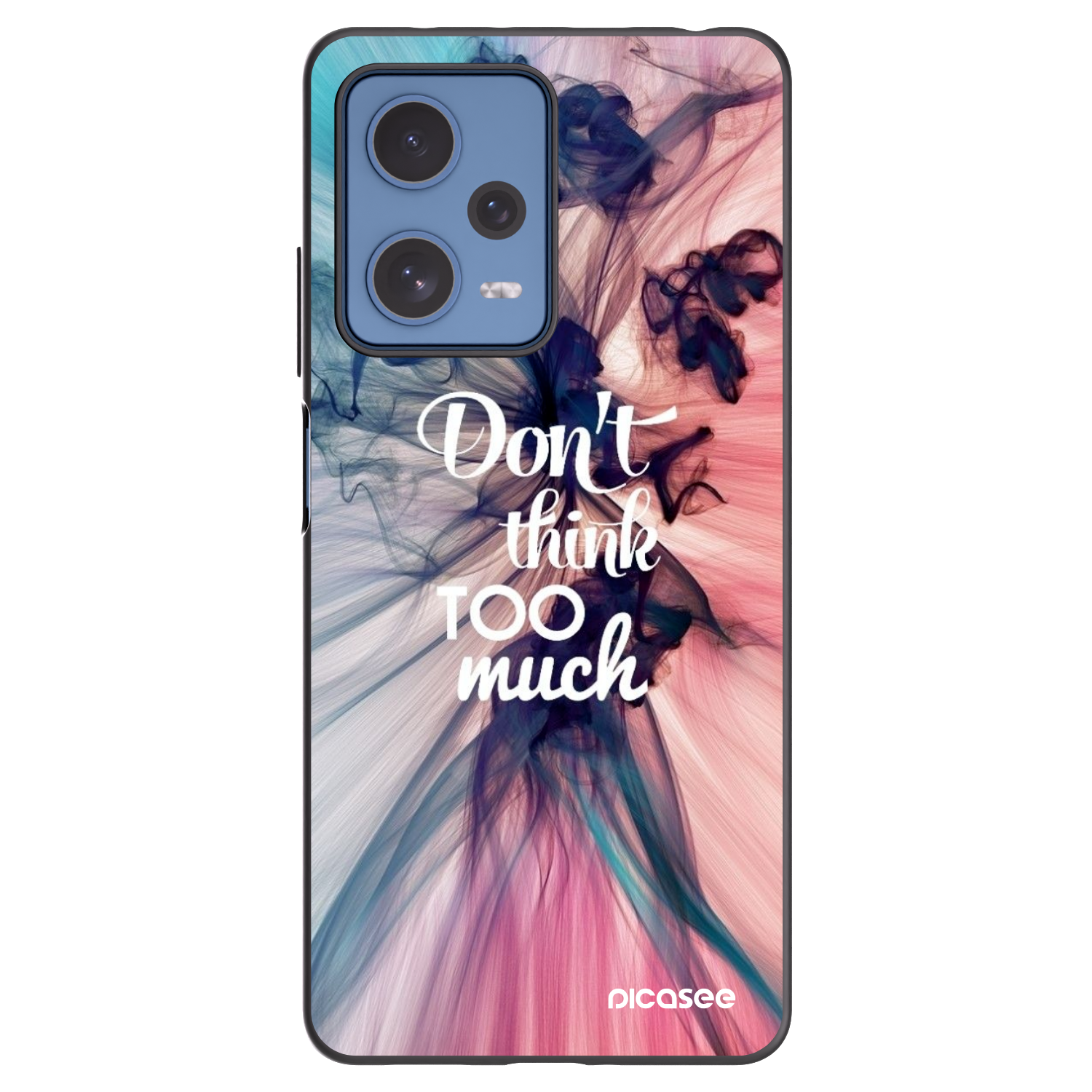 Picasee husă neagră din silicon pentru Xiaomi Redmi Note 12 Pro 5G - Don't think TOO much