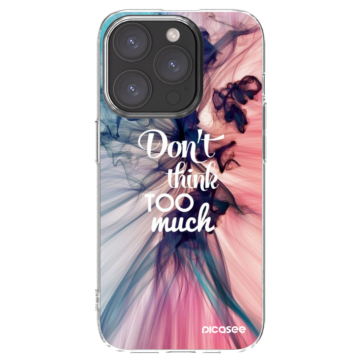 Picasee husă transparentă din silicon pentru Apple iPhone 15 Pro - Don't think TOO much