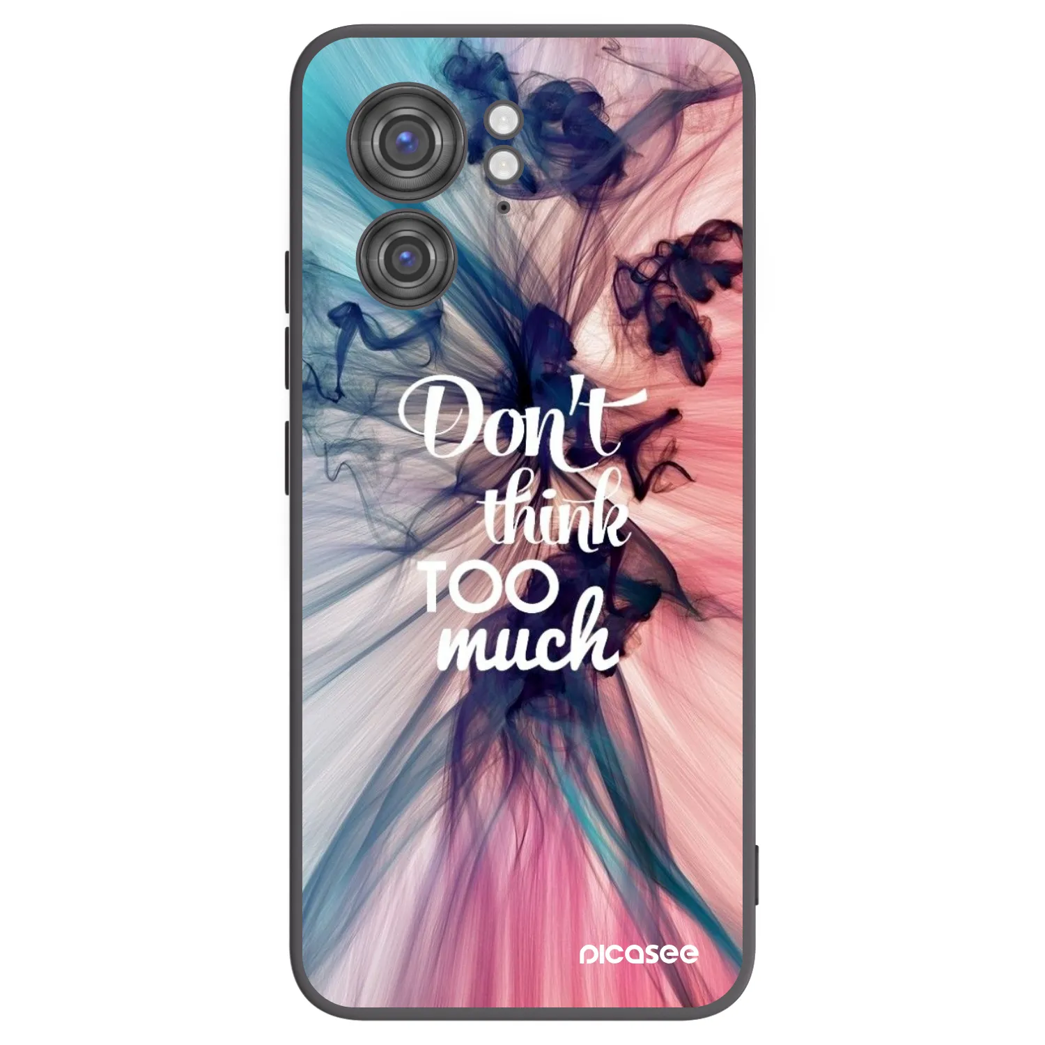 Picasee husă neagră din silicon pentru Motorola Edge 40 - Don't think TOO much