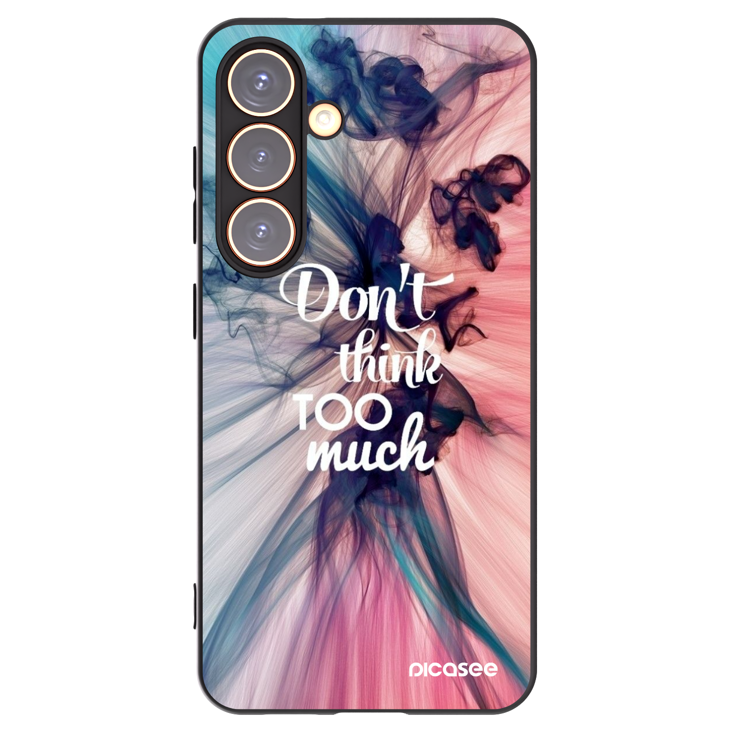 Picasee husă neagră din silicon pentru Samsung Galaxy S24 S921B 5G - Don't think TOO much