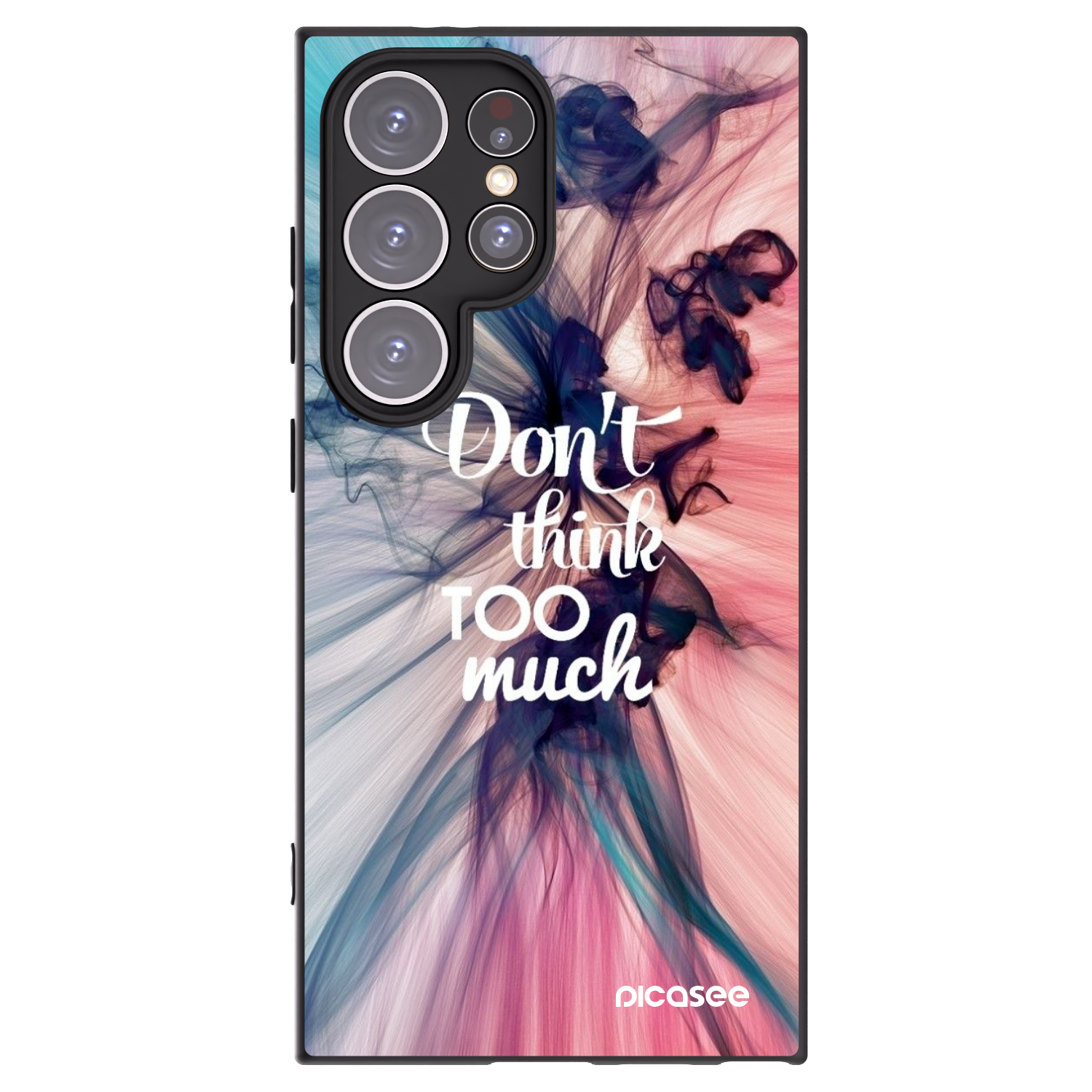 Picasee husă neagră din silicon pentru Samsung Galaxy S24 Ultra S928B 5G - Don't think TOO much