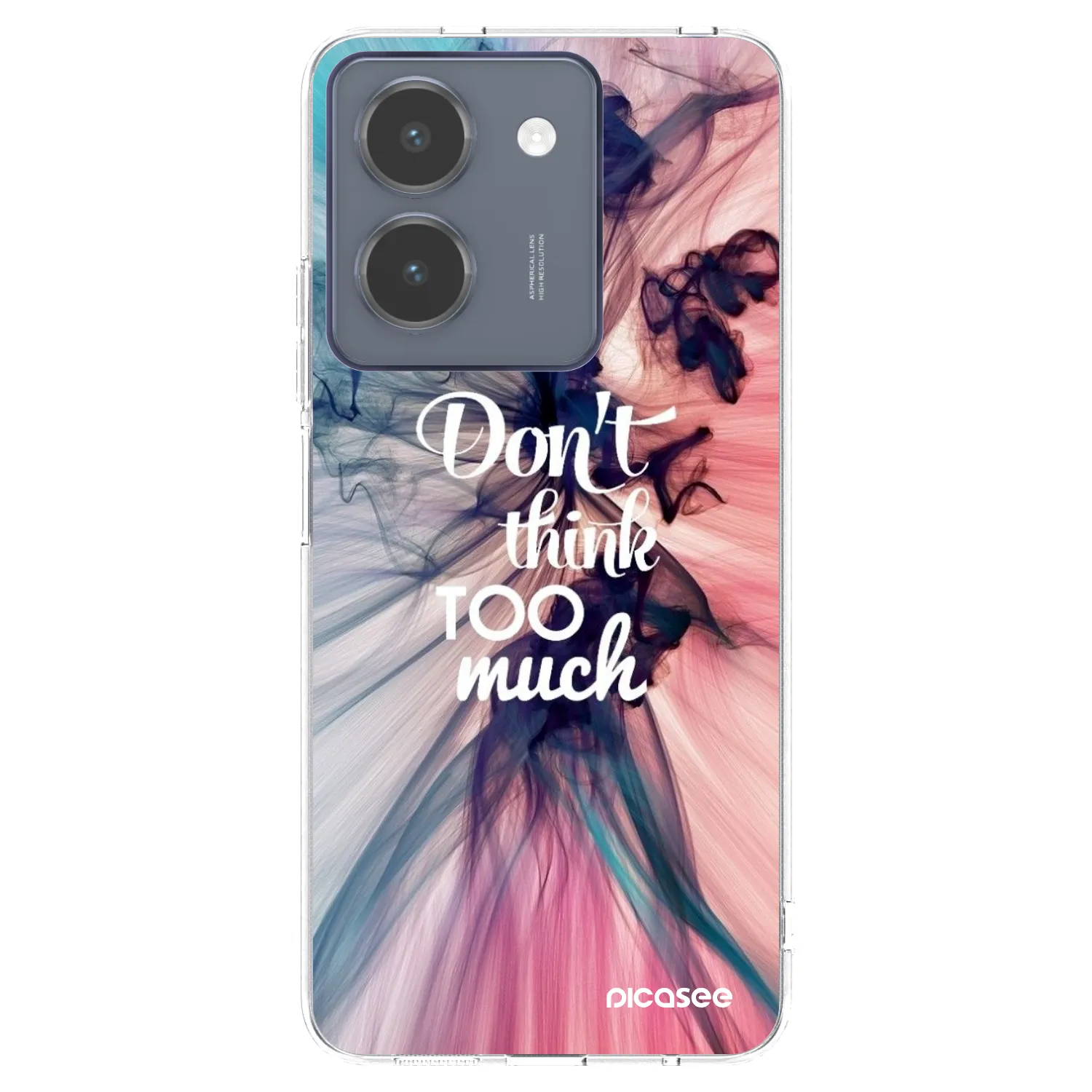 Picasee husă transparentă din silicon pentru Vivo Y36 4G - Don't think TOO much