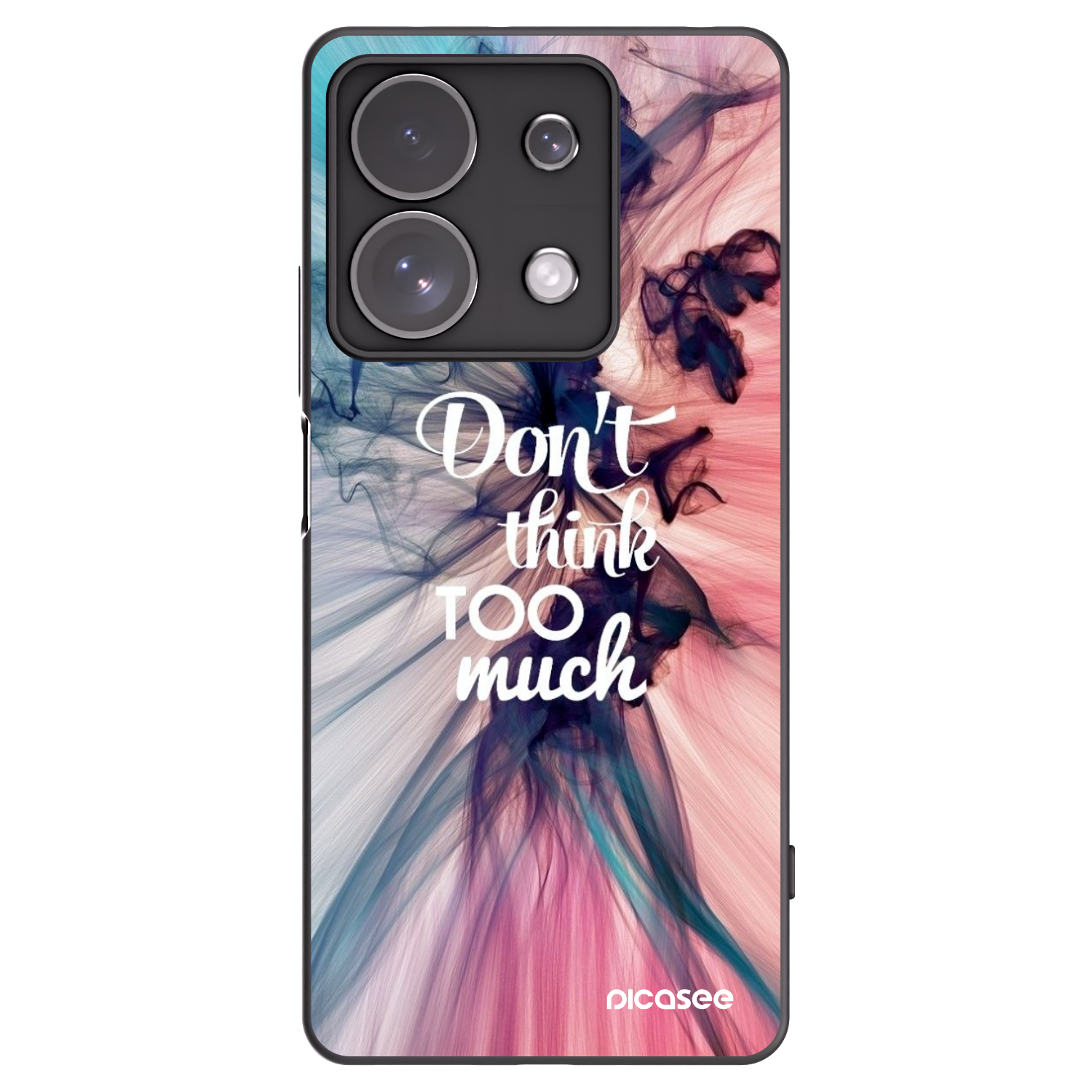 Picasee husă neagră din silicon pentru Xiaomi Redmi Note 13 Pro 4G - Don't think TOO much