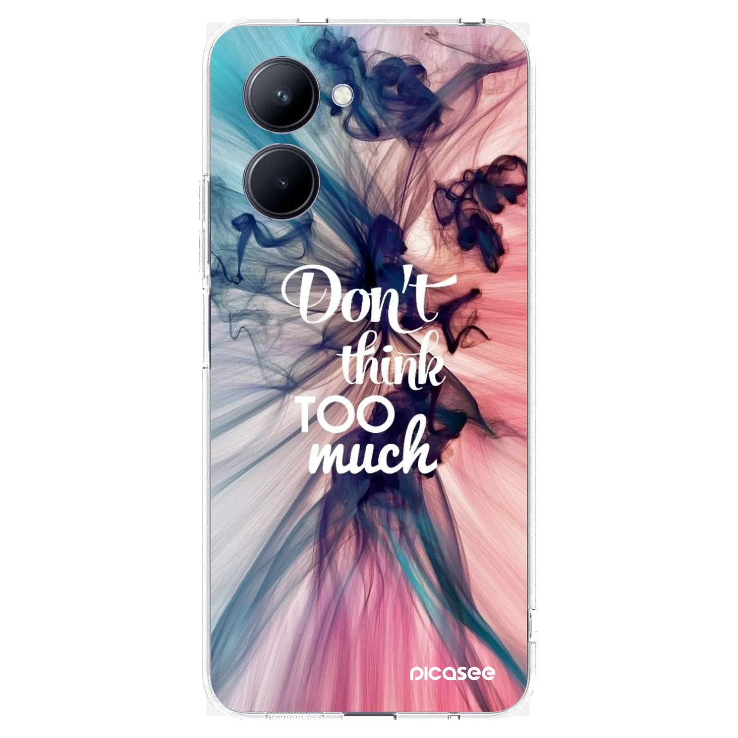 Picasee husă transparentă din silicon pentru Realme C33 (2023) - Don't think TOO much