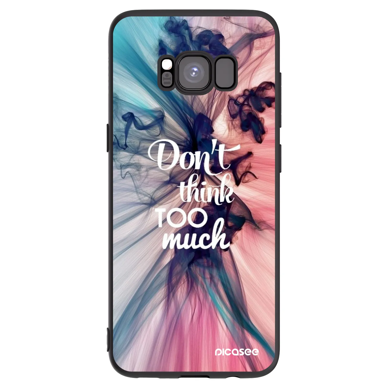 Picasee husă neagră din silicon pentru Samsung Galaxy S8 G950F - Don't think TOO much