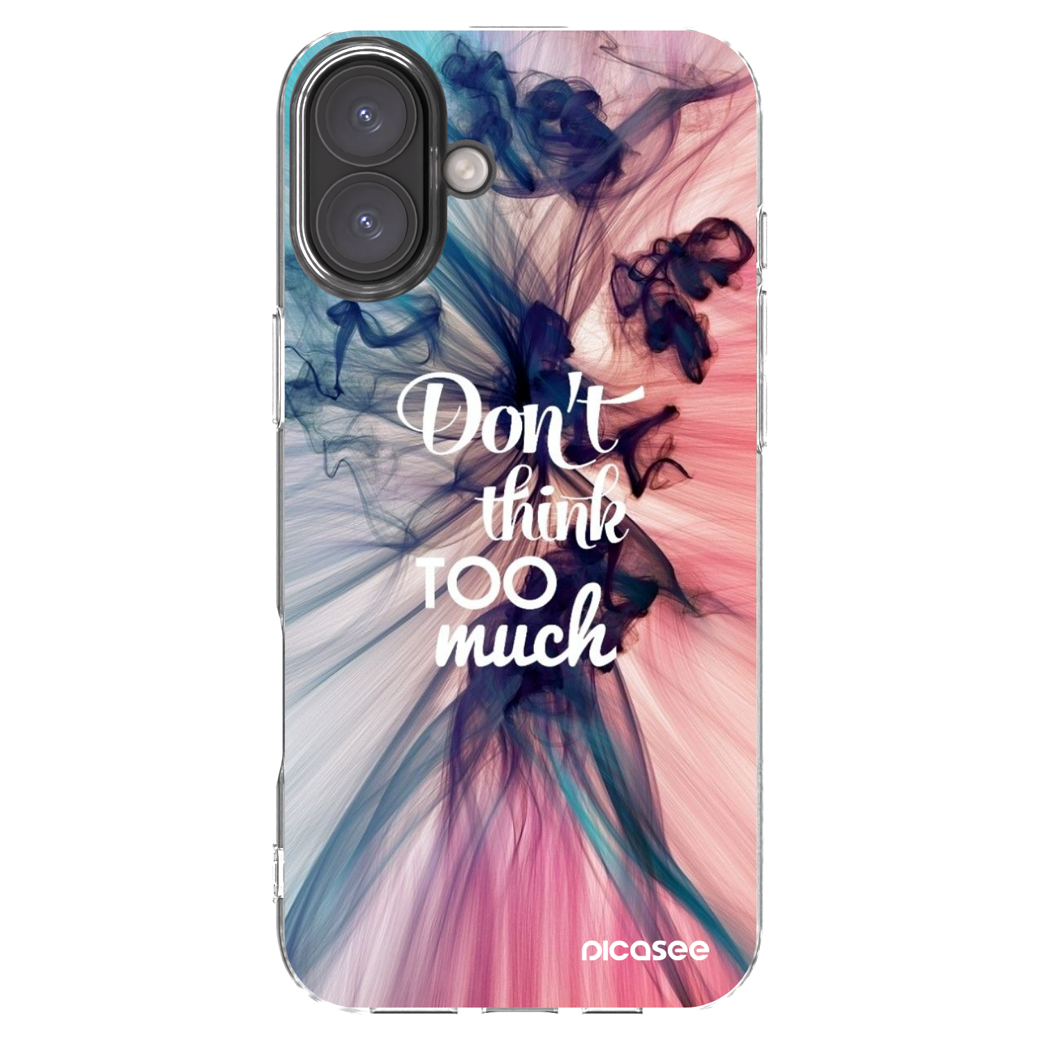 Picasee husă transparentă din silicon pentru Apple iPhone 16 Plus - Don't think TOO much