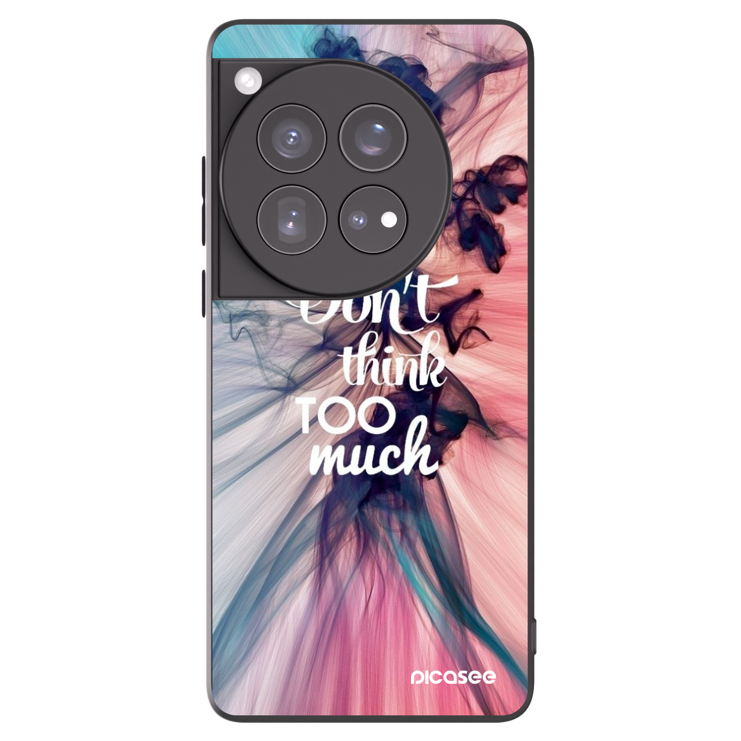 Picasee husă neagră din silicon pentru OnePlus 12 5G - Don't think TOO much