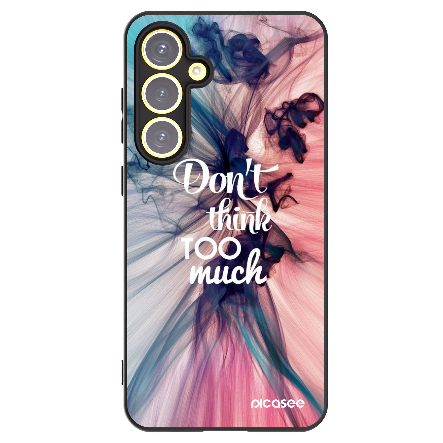 Picasee husă neagră din silicon pentru Samsung Galaxy S24 FE S721B - Don't think TOO much