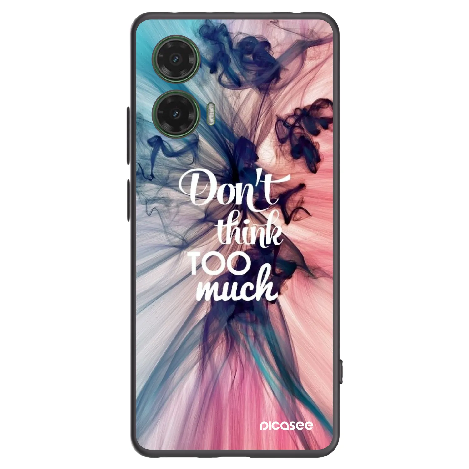 Picasee husă neagră din silicon pentru Motorola Moto G35 5G - Don't think TOO much