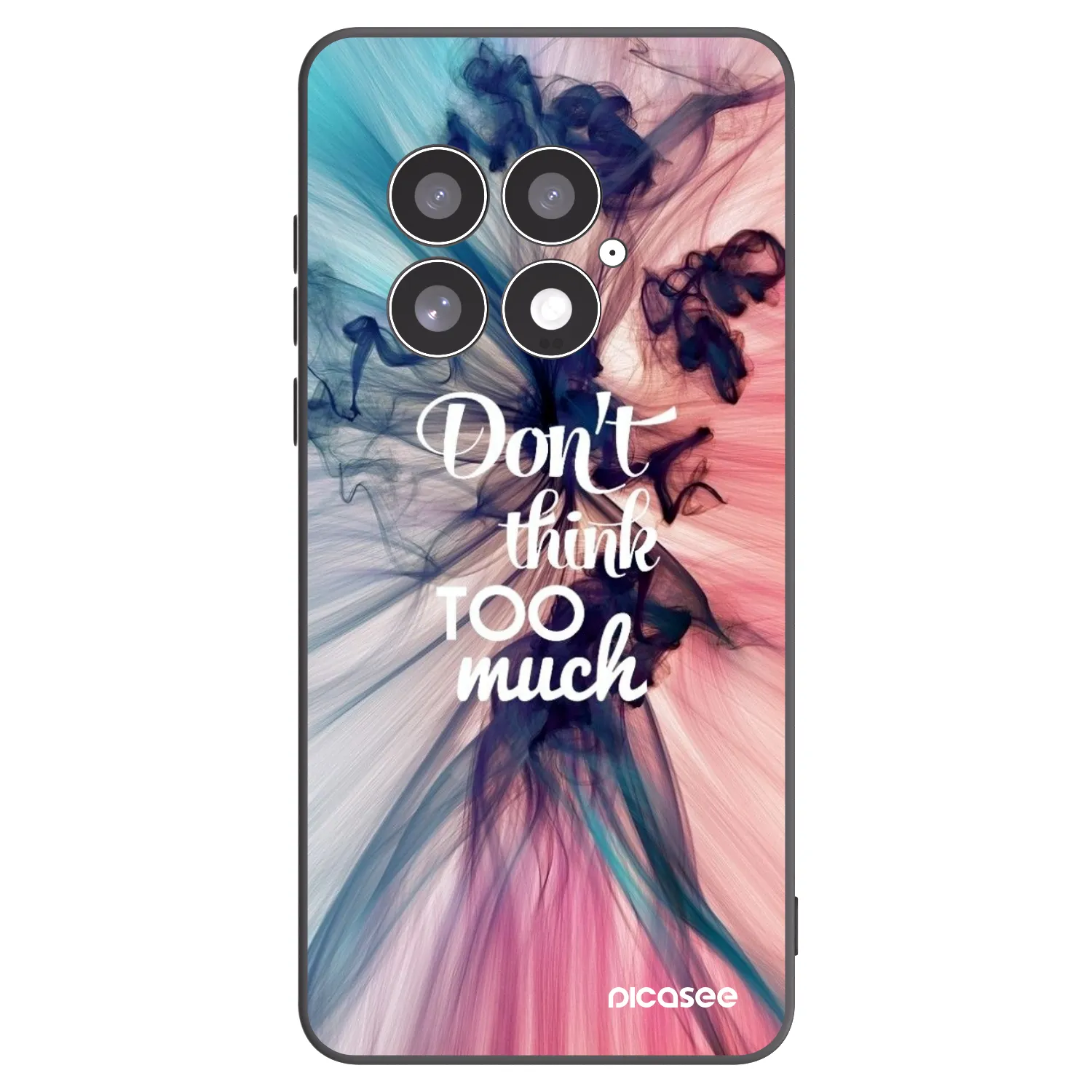Picasee husă neagră din silicon pentru OnePlus 13 5G - Don't think TOO much