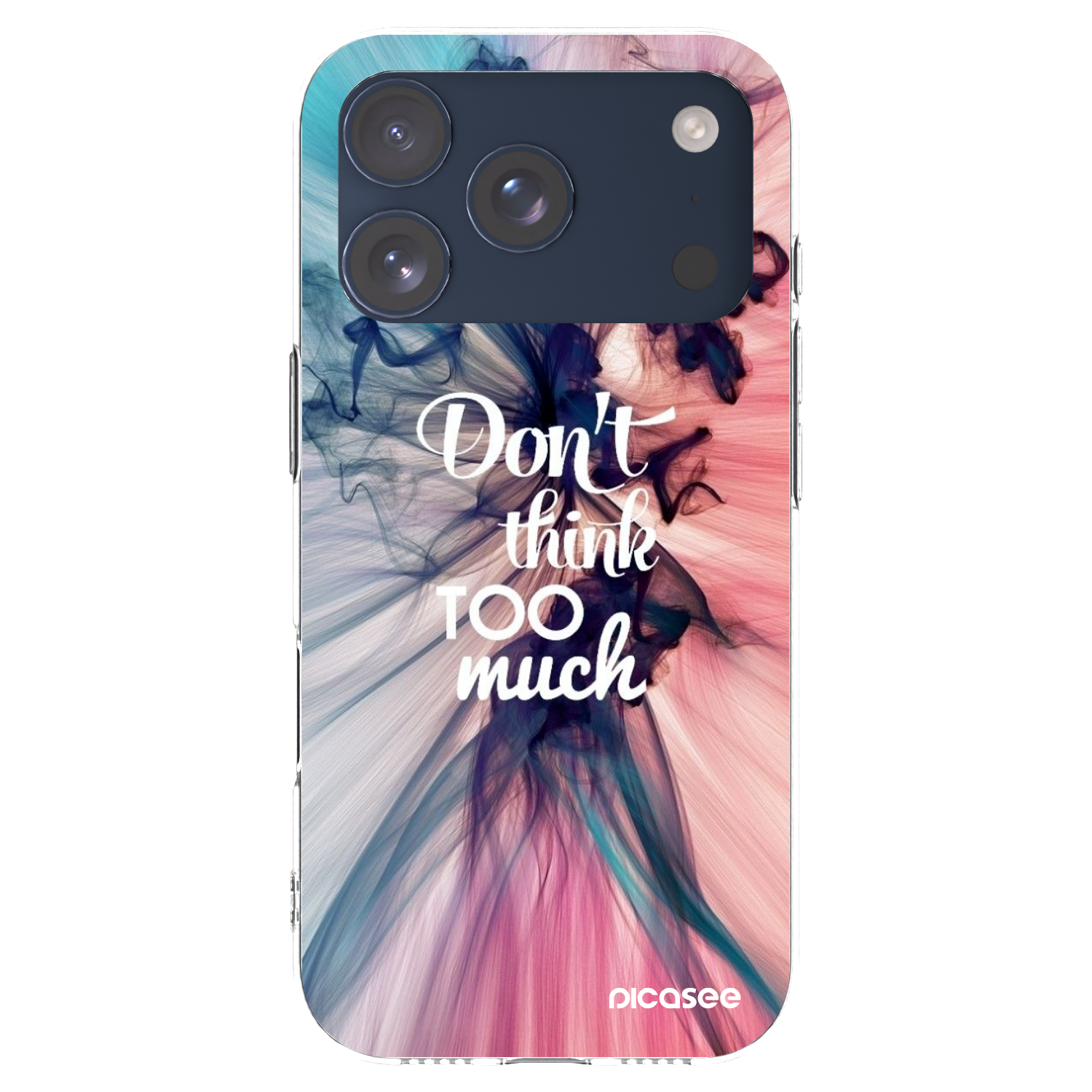 Picasee husă transparentă din silicon pentru Apple iPhone 17 Pro - Don't think TOO much