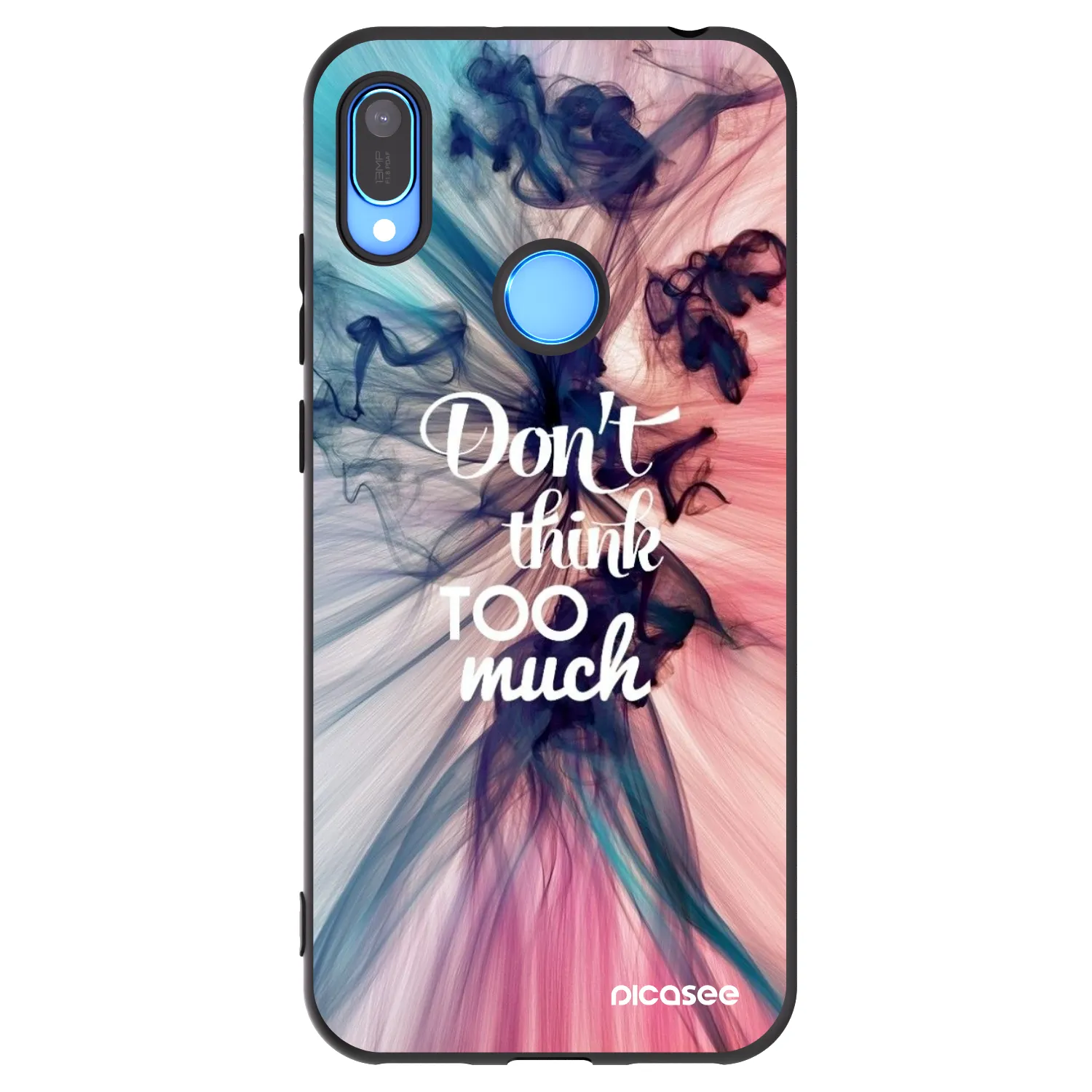 Picasee husă neagră din silicon pentru Huawei Y6 2019 - Don't think TOO much