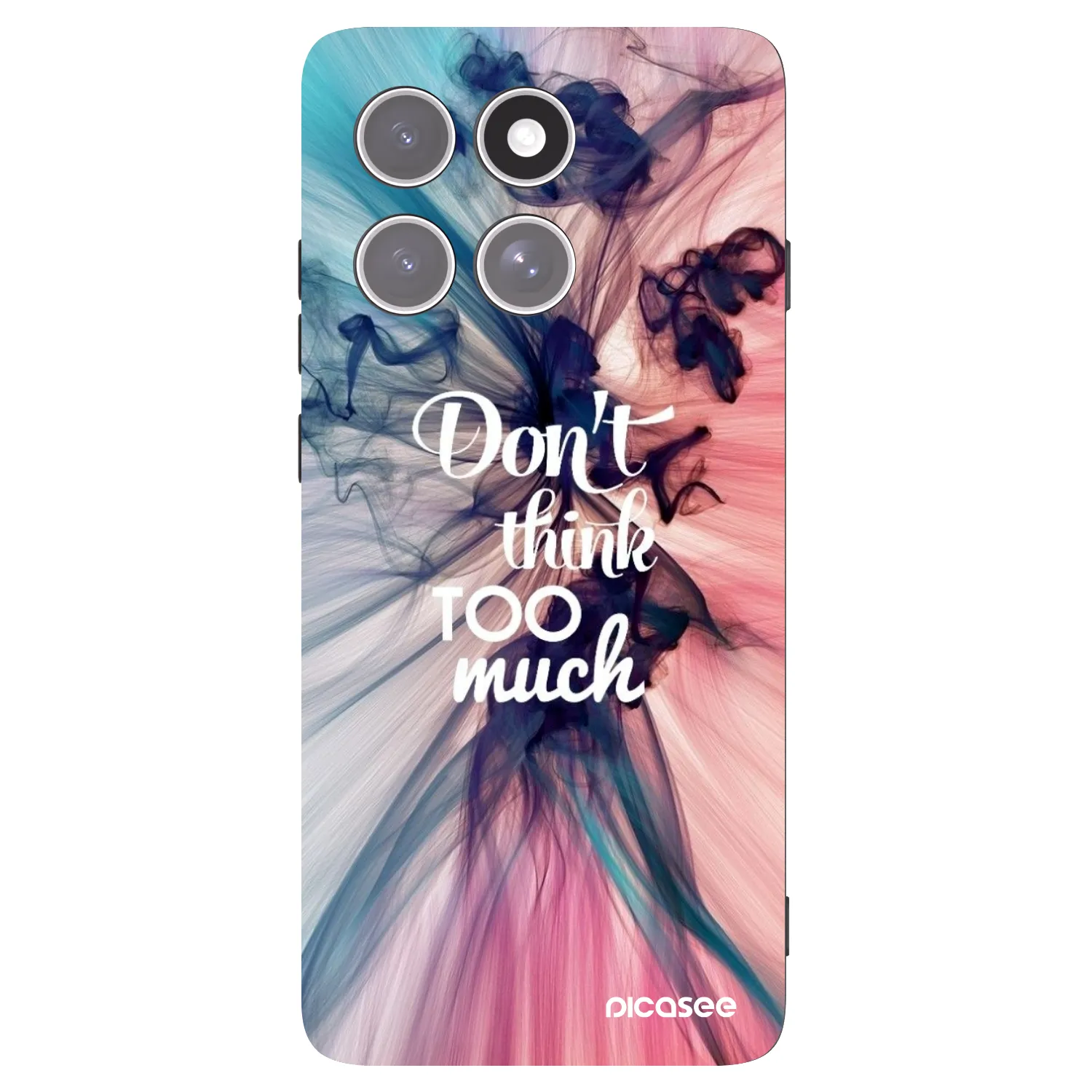 Picasee husă neagră din silicon pentru Motorola Edge 60 Pro - Don't think TOO much