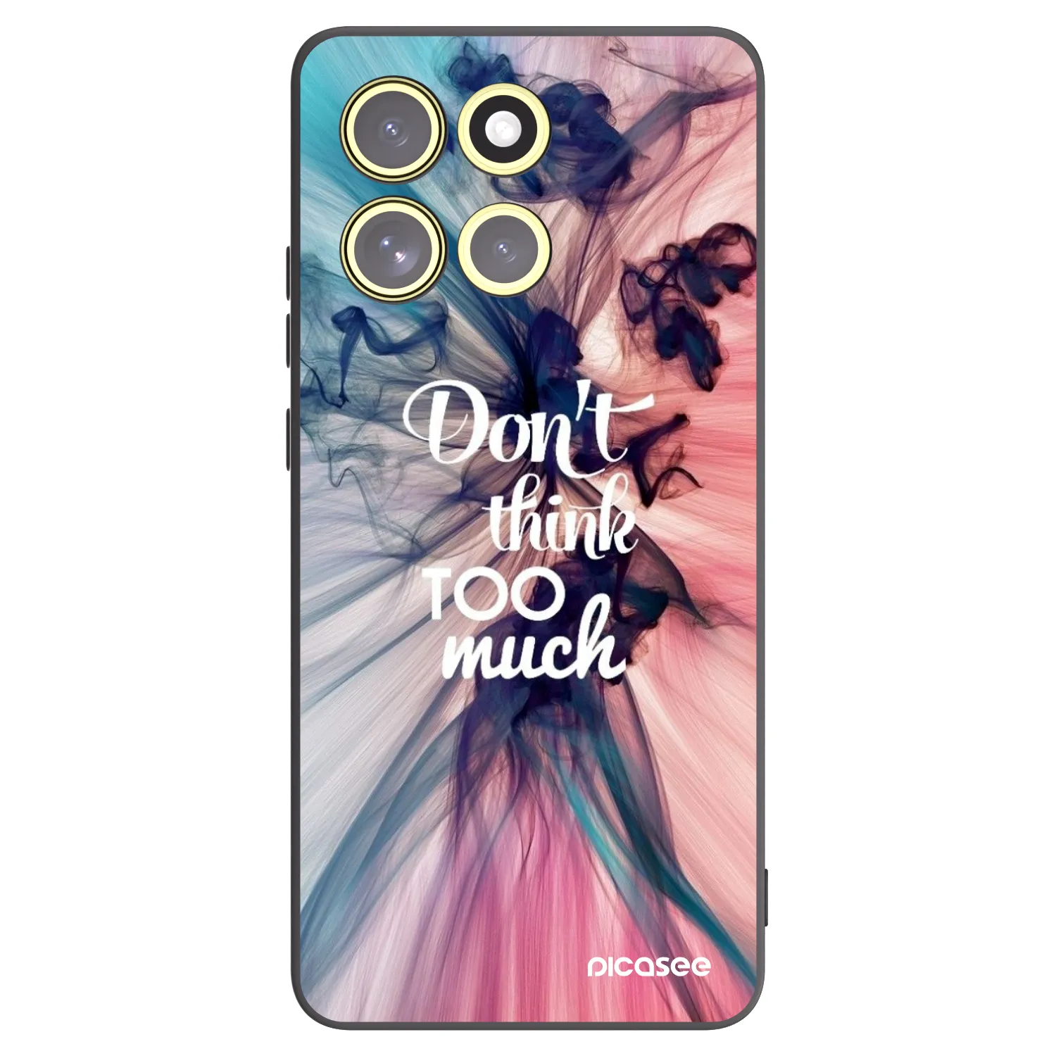 Picasee husă neagră din silicon pentru Motorola Moto G86 5G - Don't think TOO much