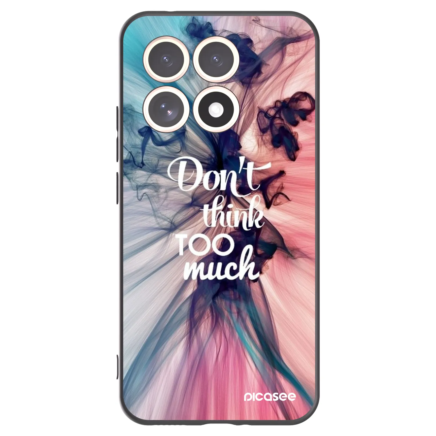 Picasee husă neagră din silicon pentru Xiaomi 15T - Don't think TOO much