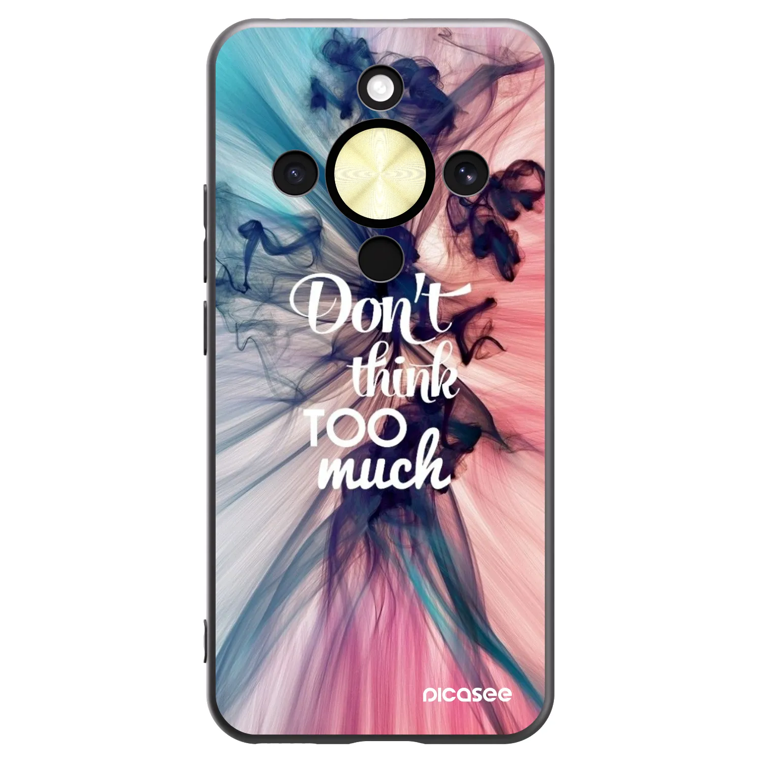 Picasee husă neagră din silicon pentru Honor Magic8 Lite 5G - Don't think TOO much