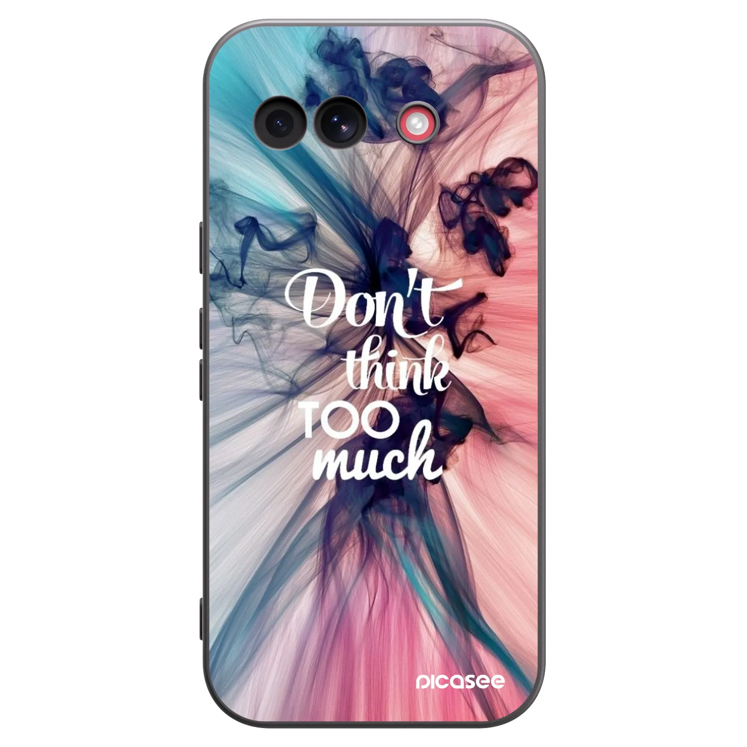 Picasee husă neagră din silicon pentru Google Pixel 10a - Don't think TOO much