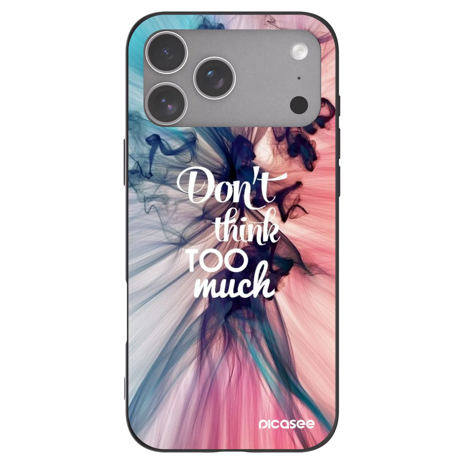 Picasee husă neagră din silicon pentru Apple iPhone 18 Pro Max - Don't think TOO much
