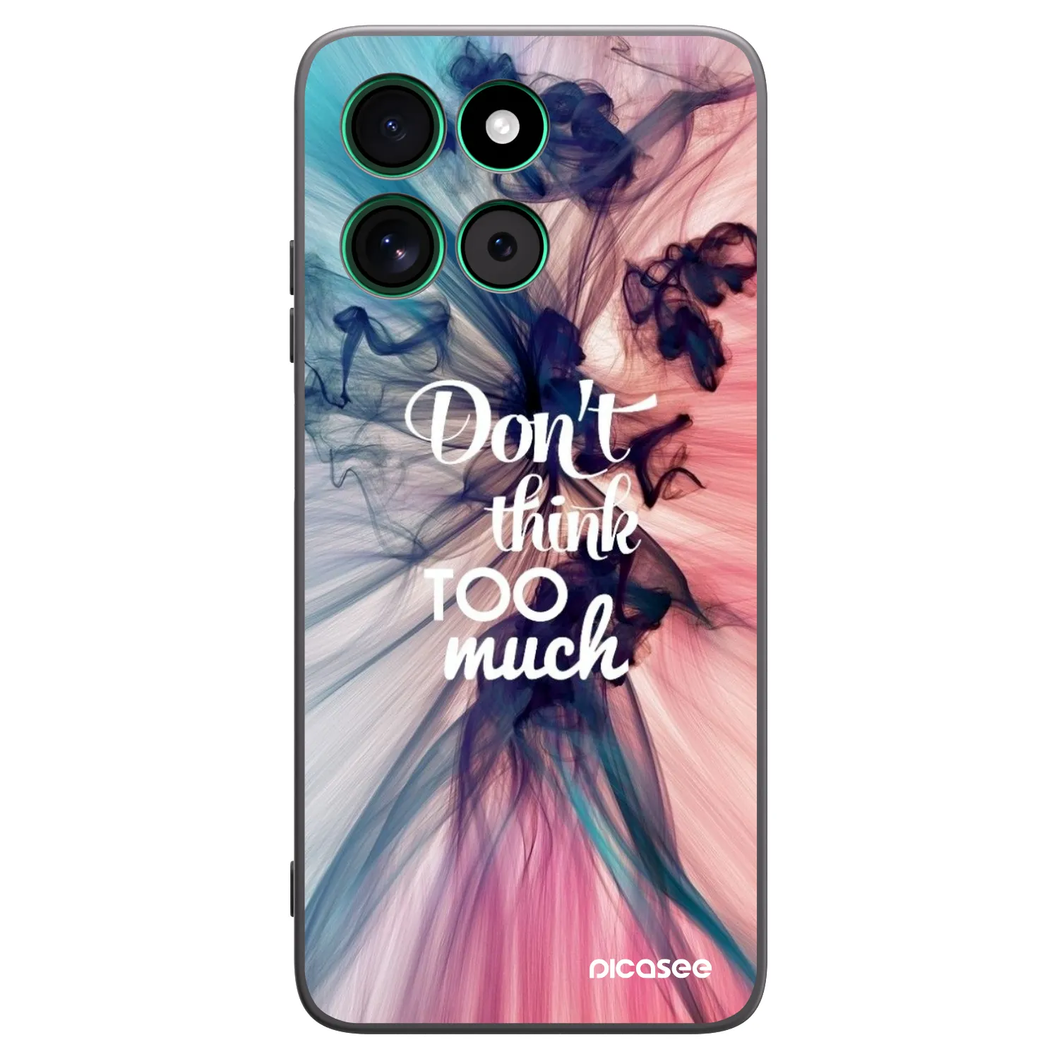 Picasee husă neagră din silicon pentru Motorola Moto G57 Power - Don't think TOO much