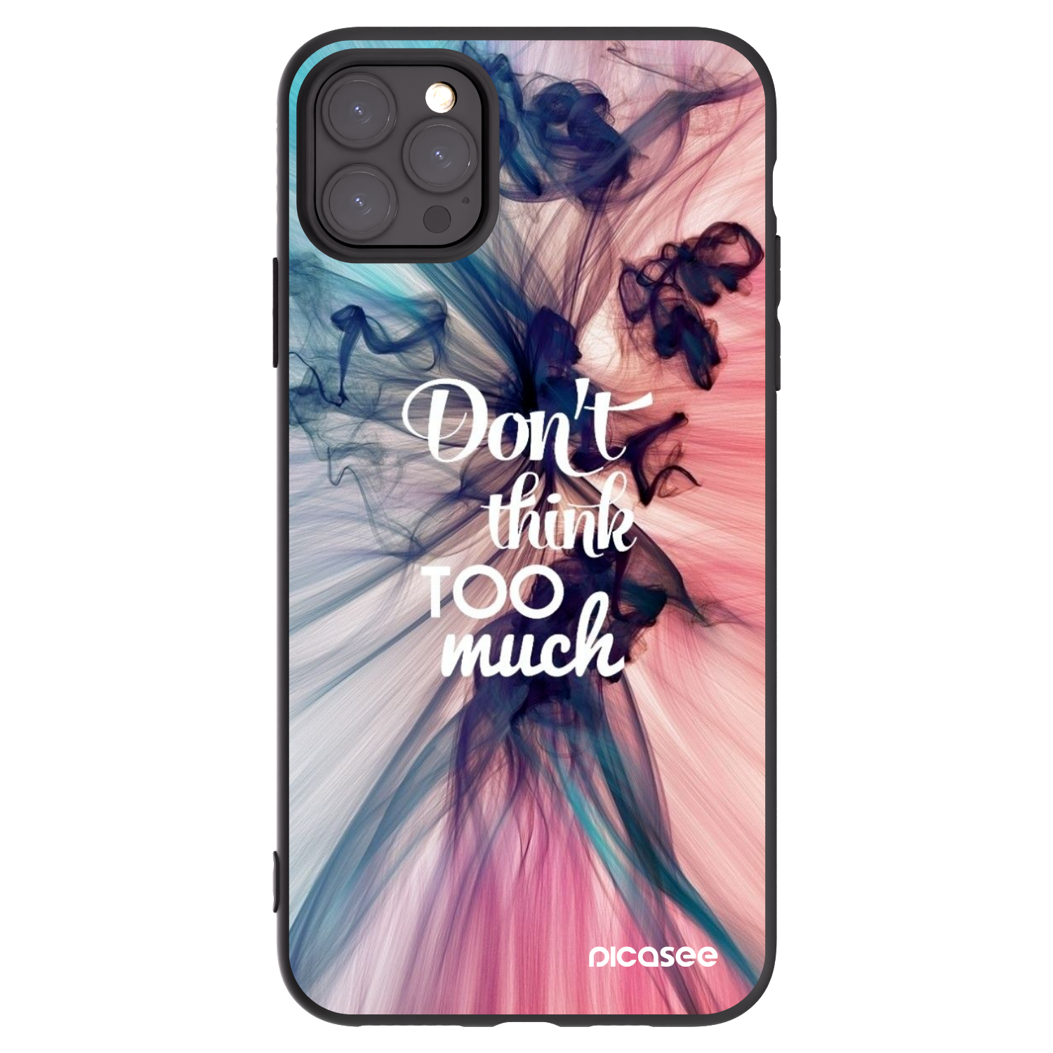 Picasee husă neagră din silicon pentru Apple iPhone 11 Pro Max - Don't think TOO much
