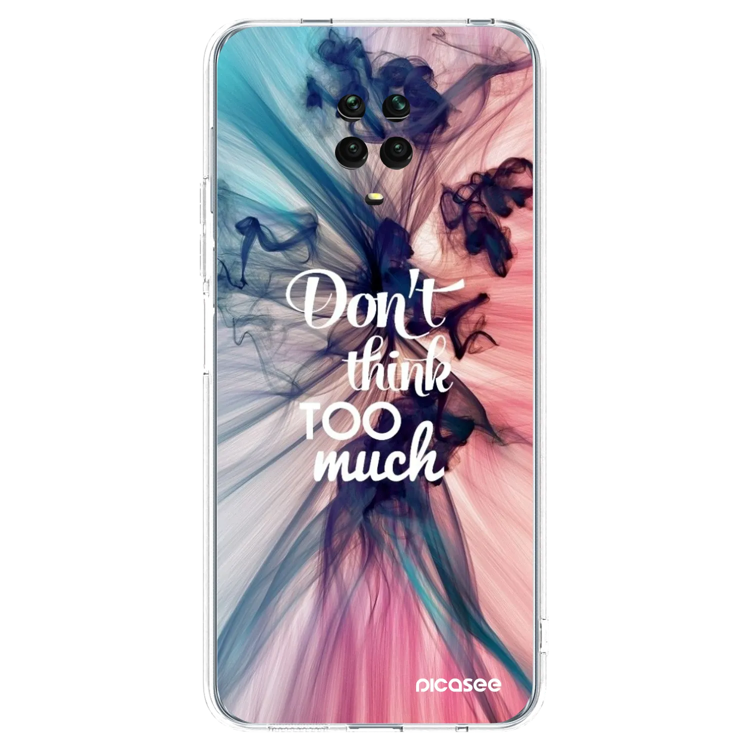 Picasee husă transparentă din silicon pentru Xiaomi Redmi Note 9 Pro - Don't think TOO much