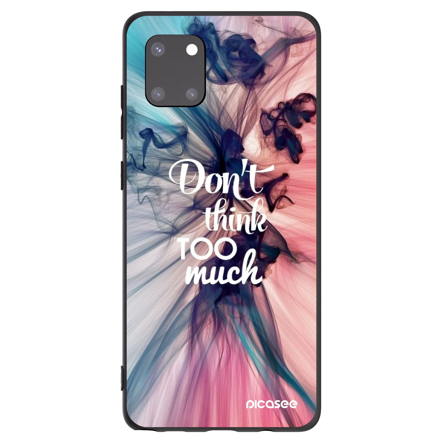Picasee husă neagră din silicon pentru Samsung Galaxy Note 10 Lite N770F - Don't think TOO much