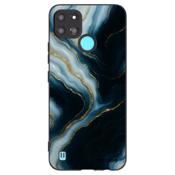Picasee husă neagră din silicon pentru Realme C21Y - Luna