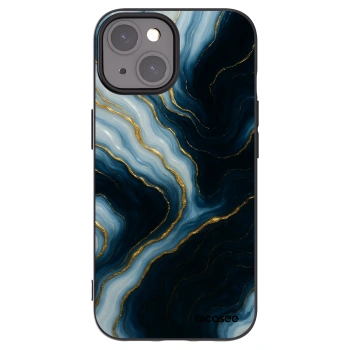 Picasee husă neagră din silicon pentru Apple iPhone 15 - Luna