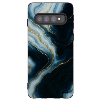 Picasee husă neagră din silicon pentru Samsung Galaxy S10 G973 - Luna