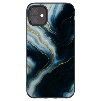 Picasee husă neagră din silicon pentru Apple iPhone 11 - Luna