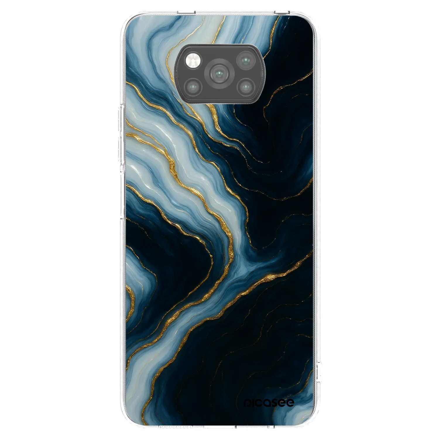 Picasee husă neagră din silicon pentru Xiaomi Poco X3 - Luna