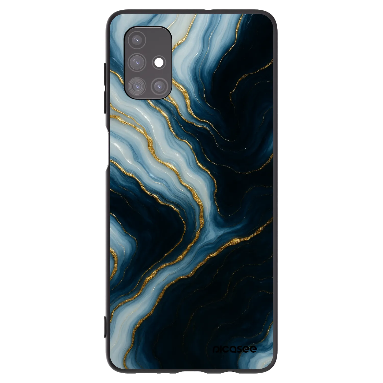 Picasee husă neagră din silicon pentru Samsung Galaxy M51 M515F - Luna