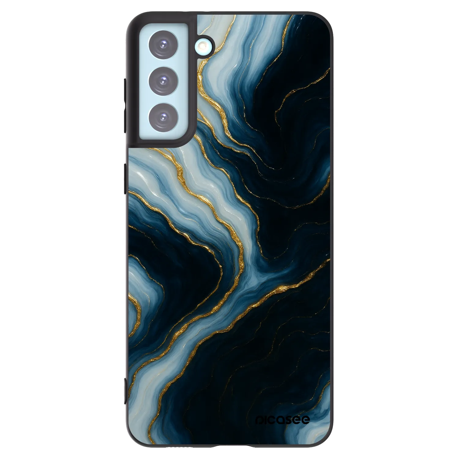 Picasee husă neagră din silicon pentru Samsung Galaxy S21+ 5G G996F - Luna