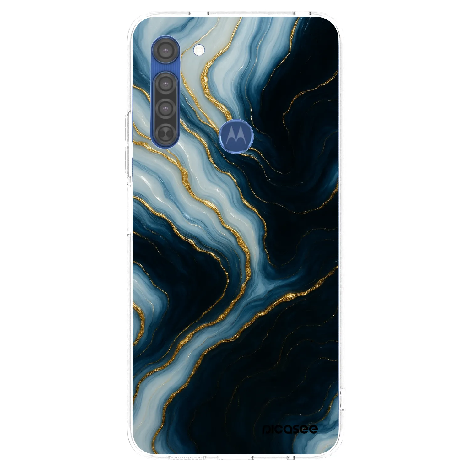Picasee husă transparentă din silicon pentru Motorola Moto G8 - Luna