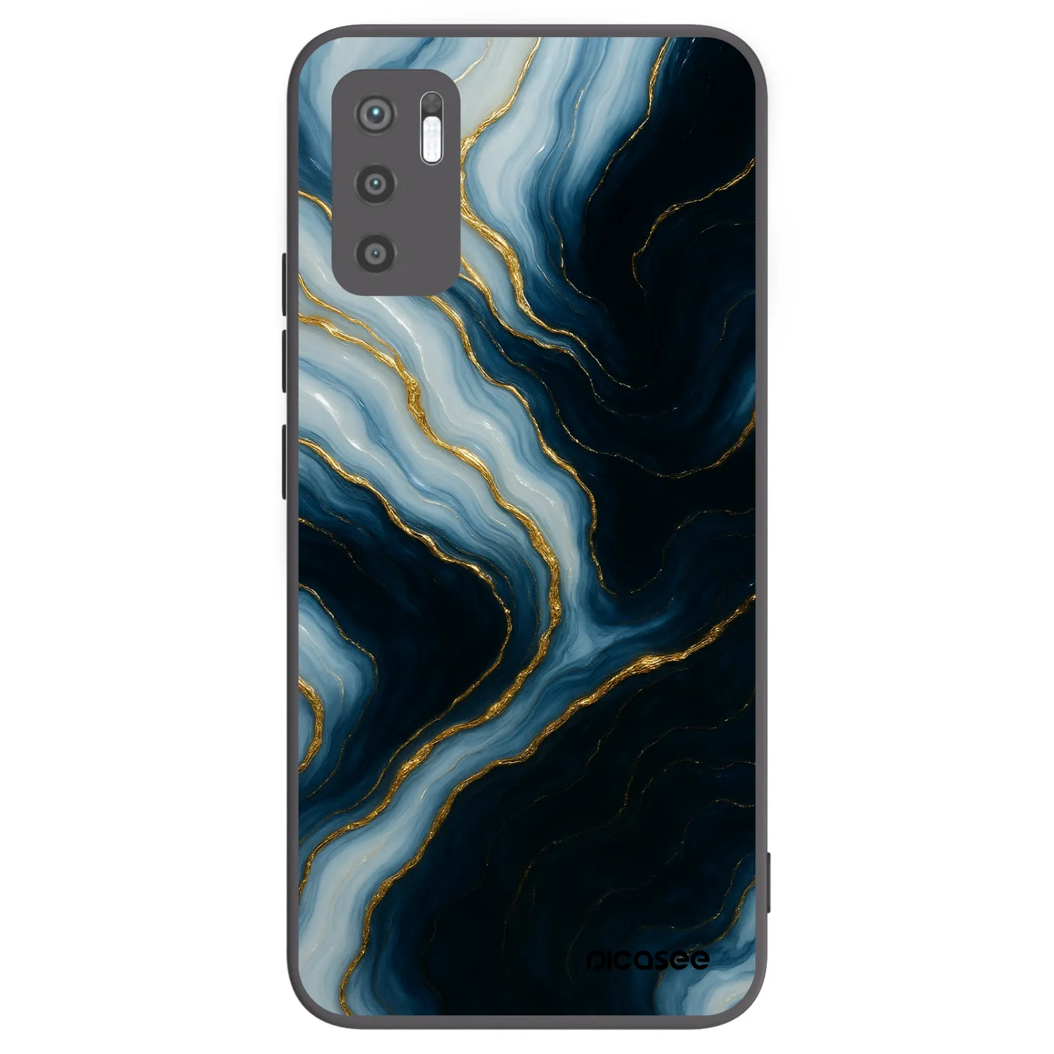 Picasee husă neagră din silicon pentru Xiaomi Redmi Note 10 5G - Luna