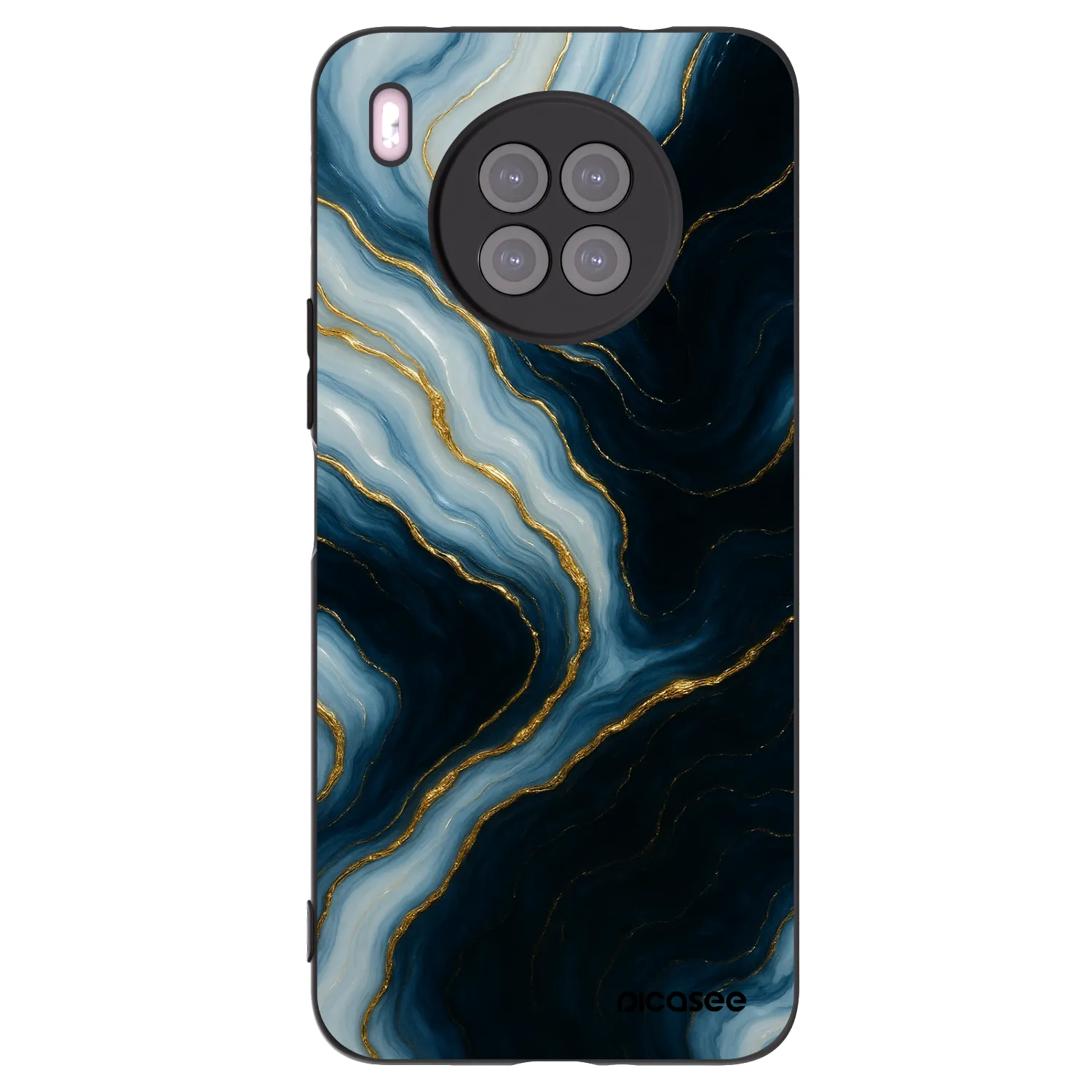 Picasee husă neagră din silicon pentru Huawei Nova 8i - Luna