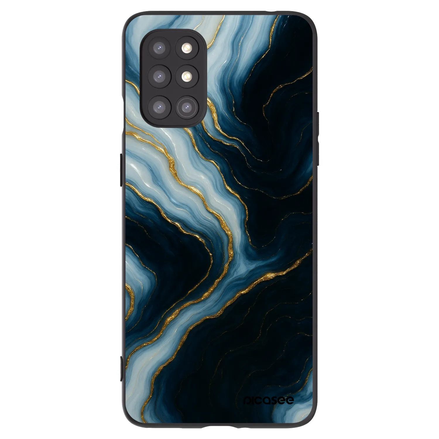 Picasee husă neagră din silicon pentru OnePlus 8T - Luna