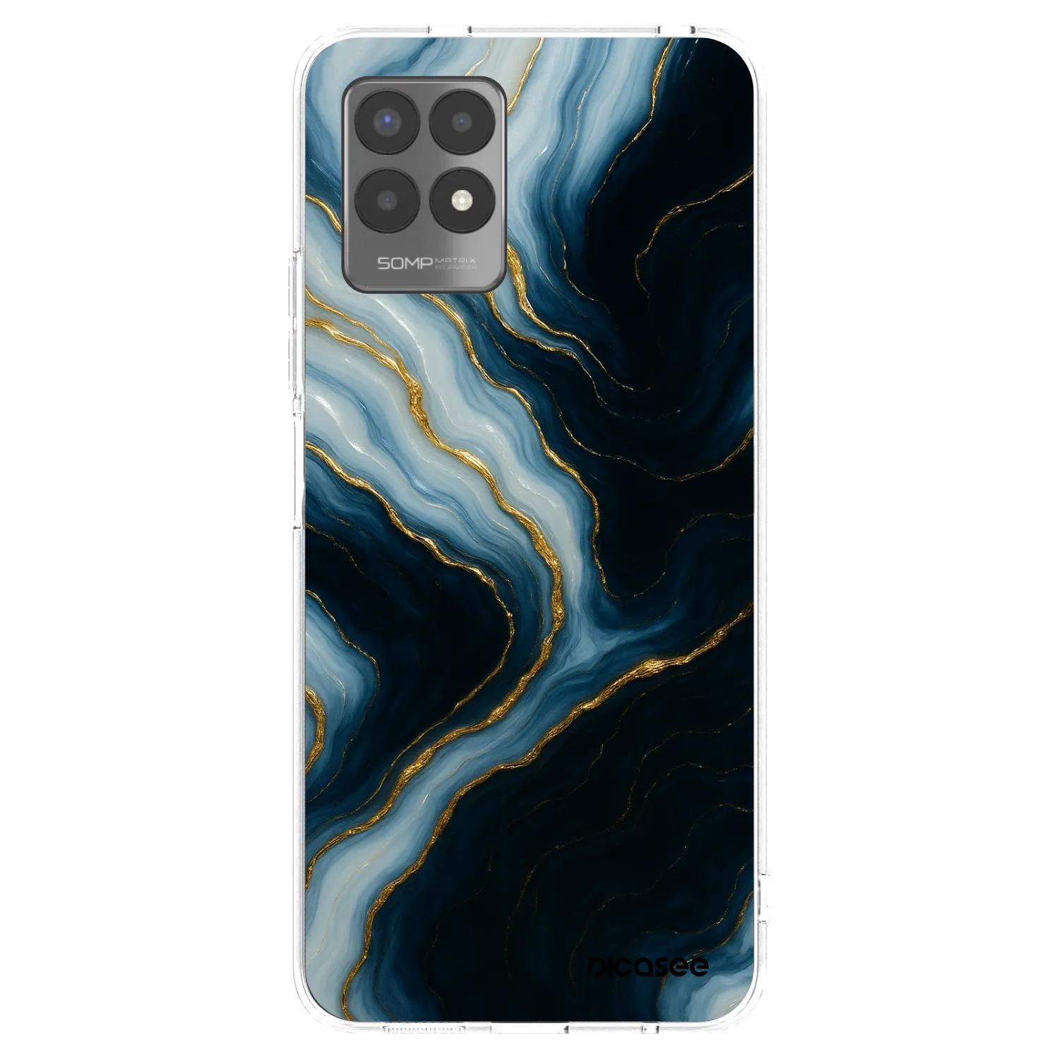 Picasee husă transparentă din silicon pentru Realme 8i - Luna