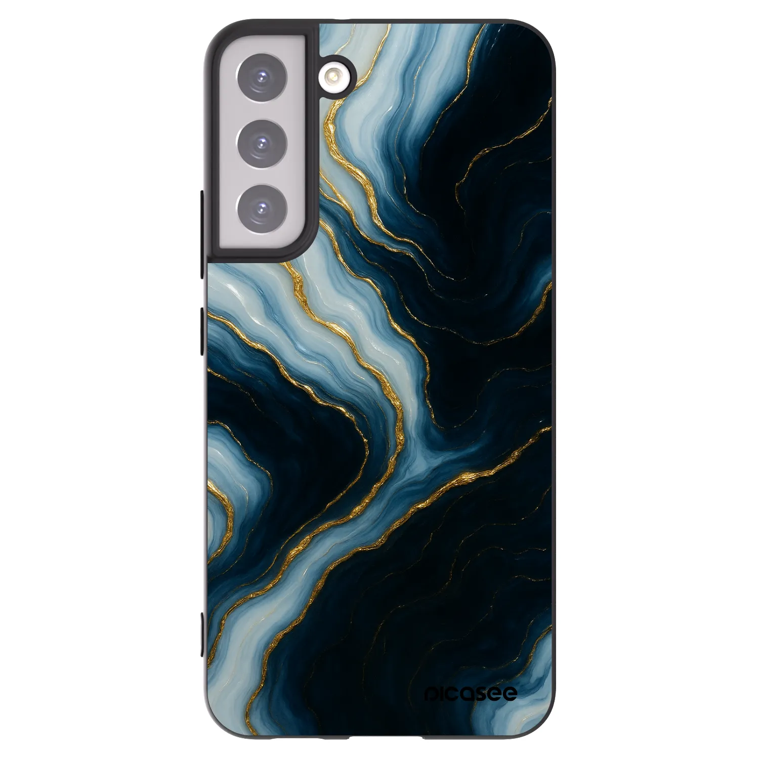 Picasee husă neagră din silicon pentru Samsung Galaxy S22+ 5G - Luna