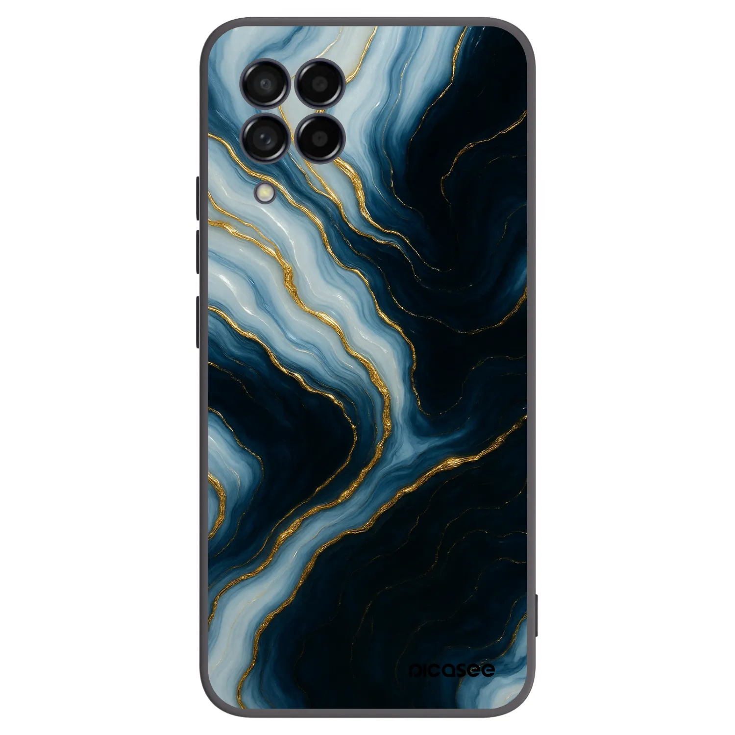 Picasee husă neagră din silicon pentru Samsung Galaxy M53 5G - Luna