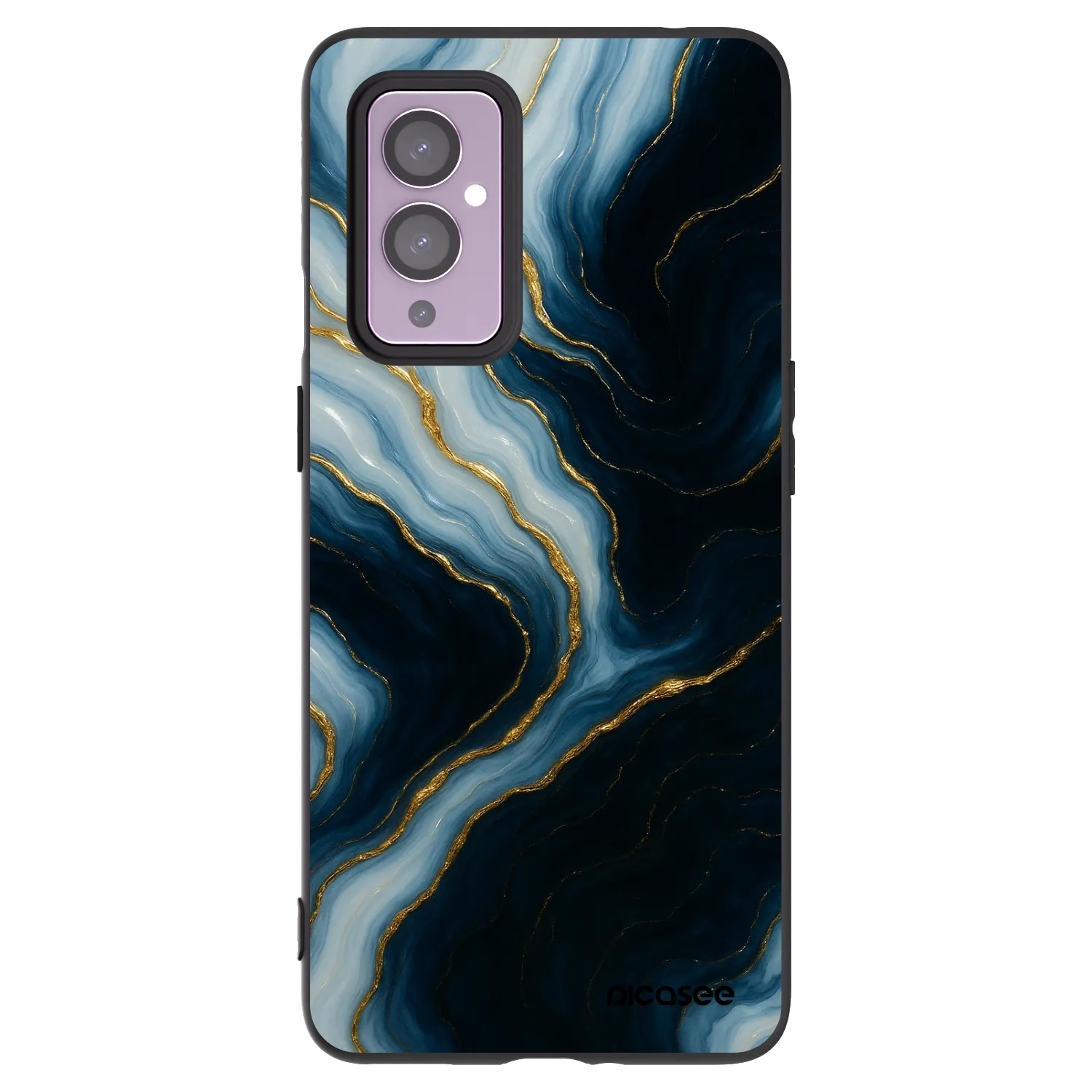 Picasee husă neagră din silicon pentru OnePlus 9 - Luna