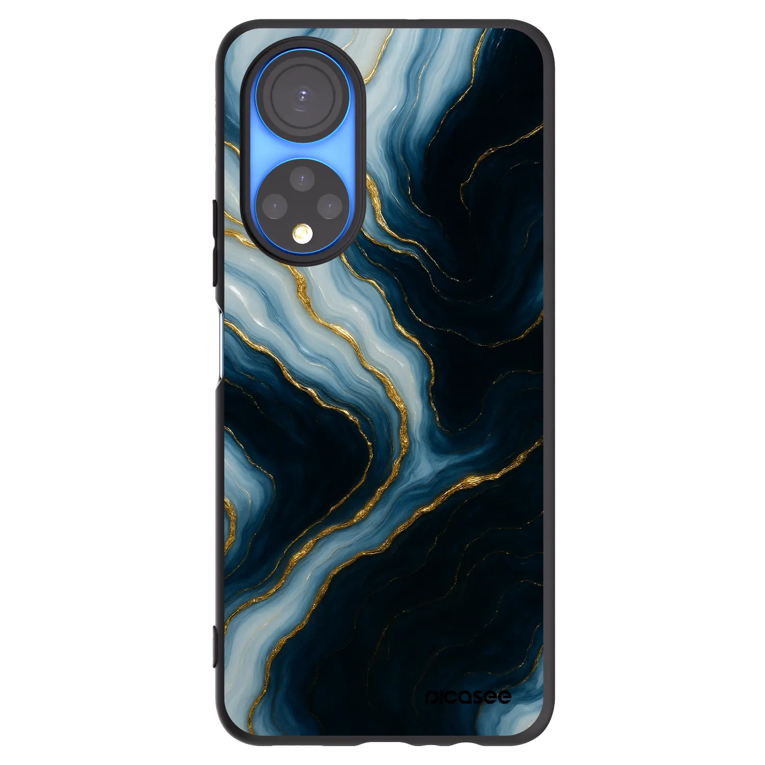 Picasee husă neagră din silicon pentru Honor X7 - Luna