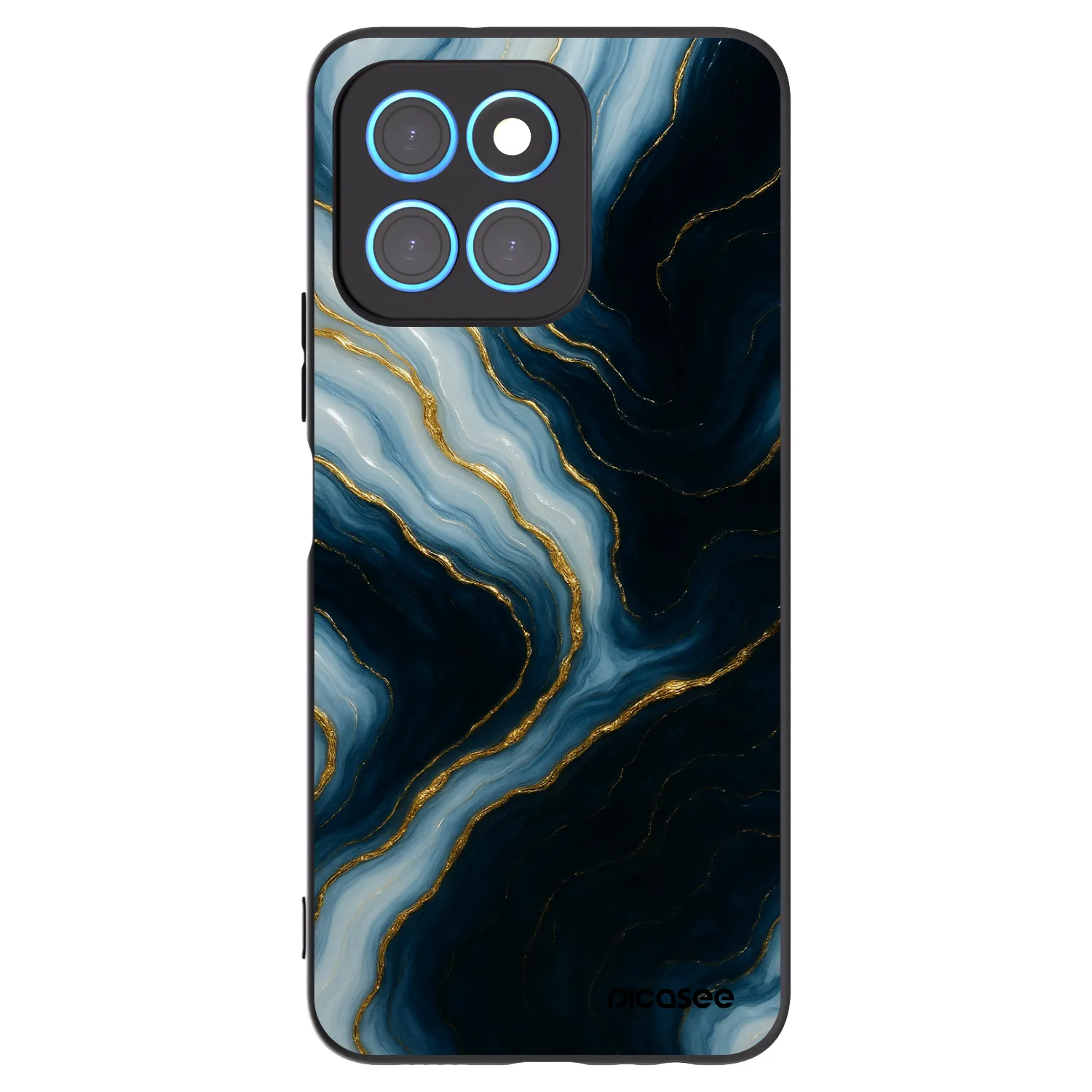 Picasee husă neagră din silicon pentru Honor X6 - Luna
