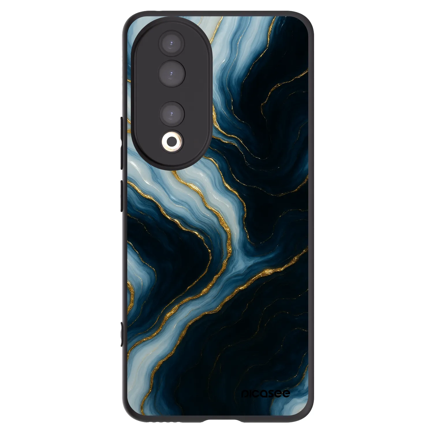 Picasee husă neagră din silicon pentru Honor 90 5G - Luna